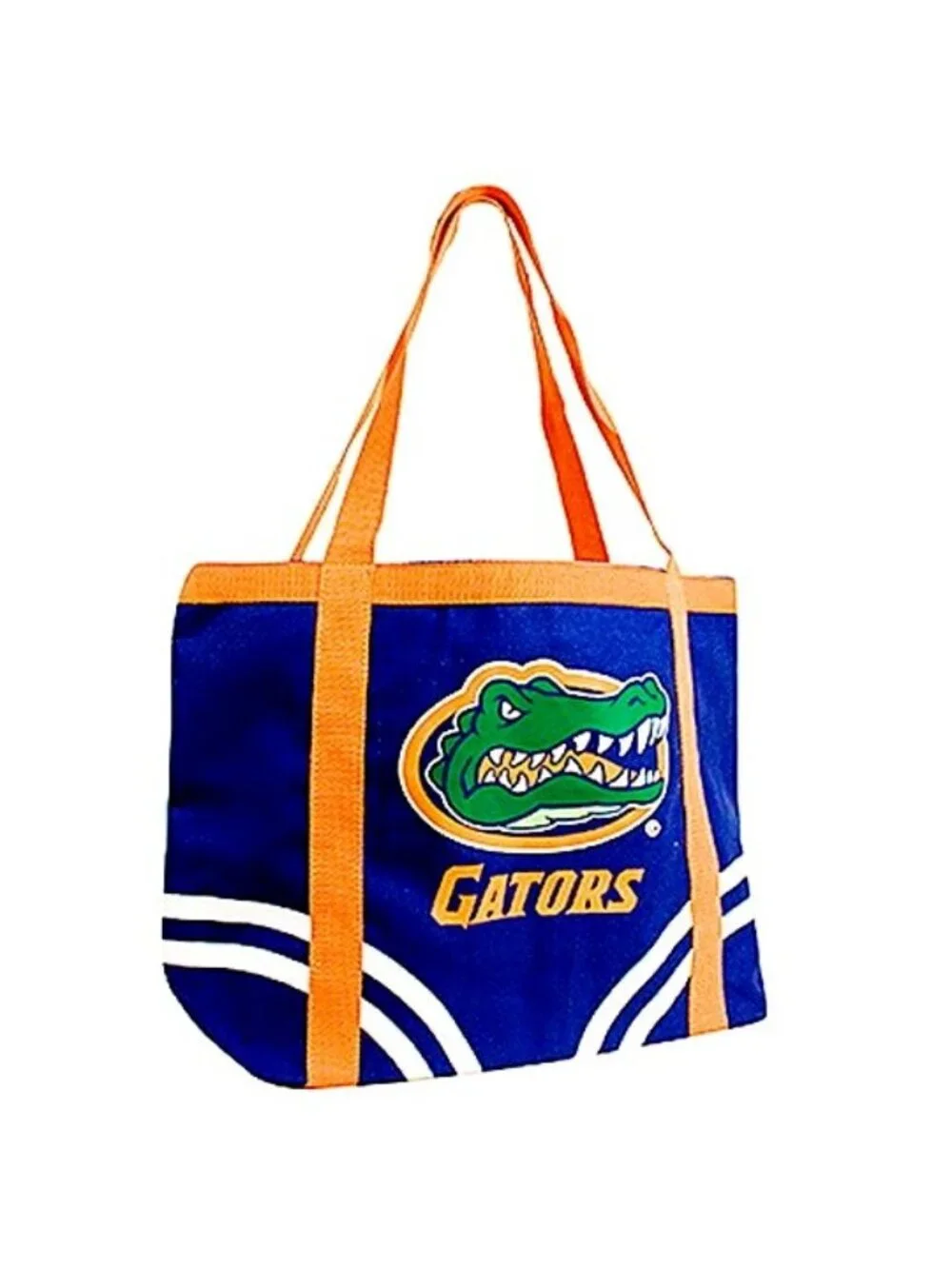 Florida (UF) Gators Tote Bag Canvas Tailgate Bag Inside Zipper Pocket 13x20 NCAA